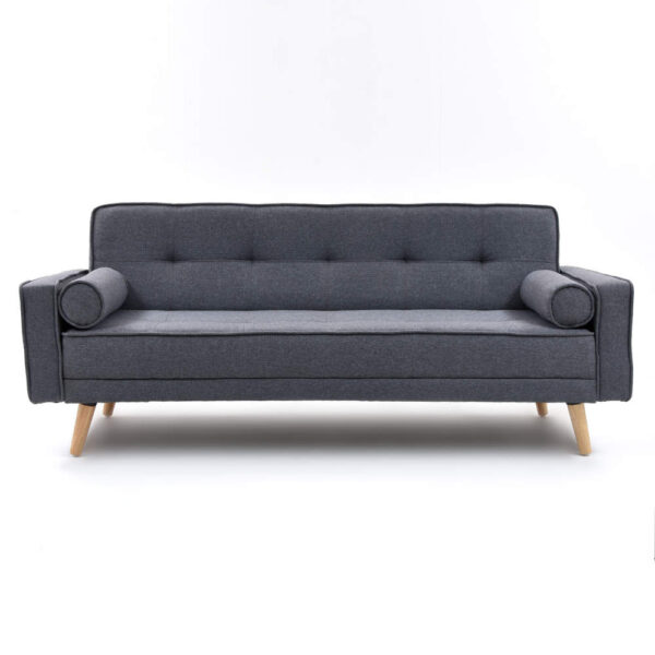 SOFA CAMA EXTRA 3 PUESTOS TELA GRIS