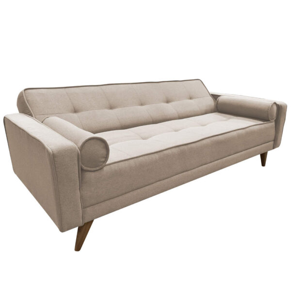 SOFA CAMA EXTRA 3 PUESTOS TELA BEIGE - Imagen 3