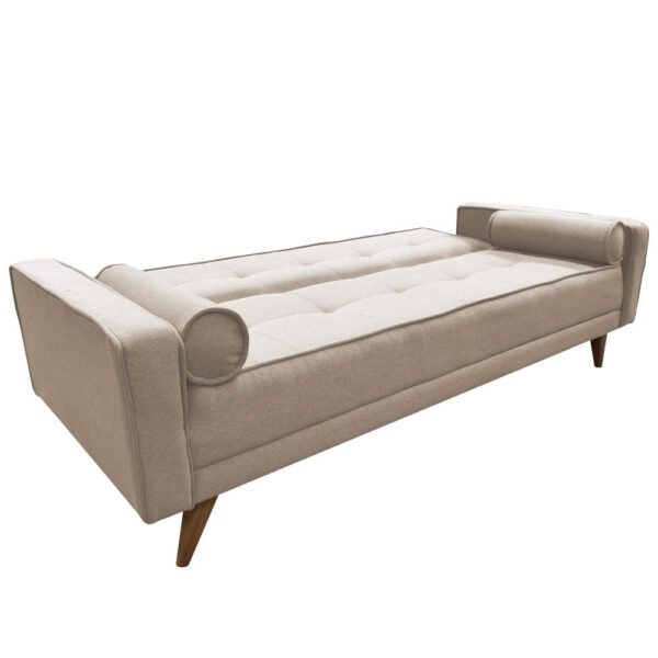 SOFA CAMA EXTRA 3 PUESTOS TELA BEIGE - Imagen 4