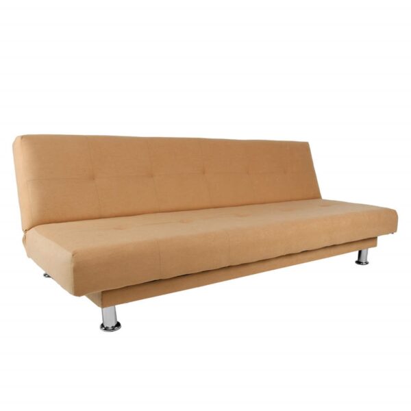 SOFA CAMA BASIC 3 PUESTOS TELA BEIGE - Imagen 4