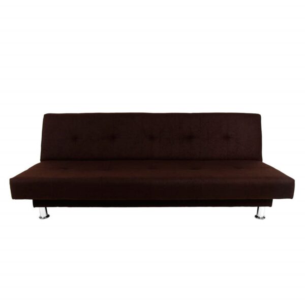 SOFA CAMA BASIC 3 PUESTOS TELA CAFE