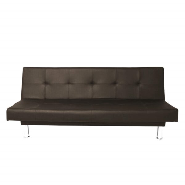 SOFA CAMA BASIC 3 PUESTOS ECOCUERO CAFE