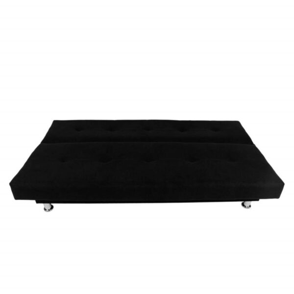 SOFA CAMA BASIC 3 PUESTOS TELA NEGRO - Imagen 4