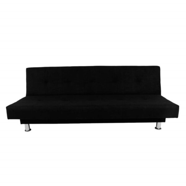 SOFA CAMA BASIC 3 PUESTOS TELA NEGRO