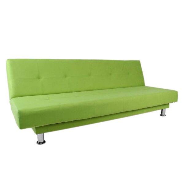 SOFA CAMA BASIC 3 PUESTOS TELA VERDE - Imagen 2