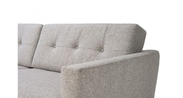 SOFA DELUXE 3 PUESTOS TELA GRIS CLARO - Imagen 5