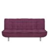 SOFA CAMA LOTTO 3 PUESTOS TELA MORADO - Imagen 2