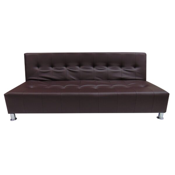 SOFA CAMA MASTER 3 PUESTOS ECOCUERO CAFE