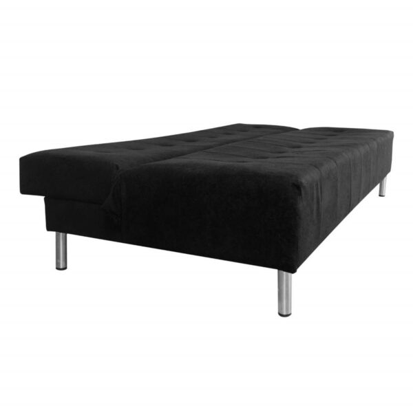 SOFA CAMA MASTER 3 PUESTOS TELA NEGRO - Imagen 4