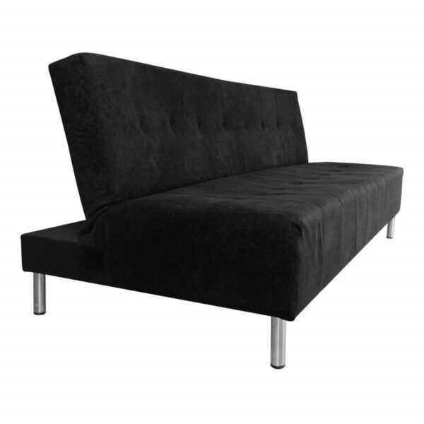 SOFA CAMA MASTER 3 PUESTOS TELA NEGRO - Imagen 2