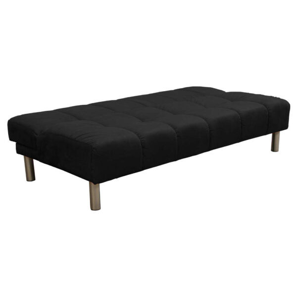 SOFA CAMA ROYAL 3 PUESTOS TELA NEGRO - Imagen 2