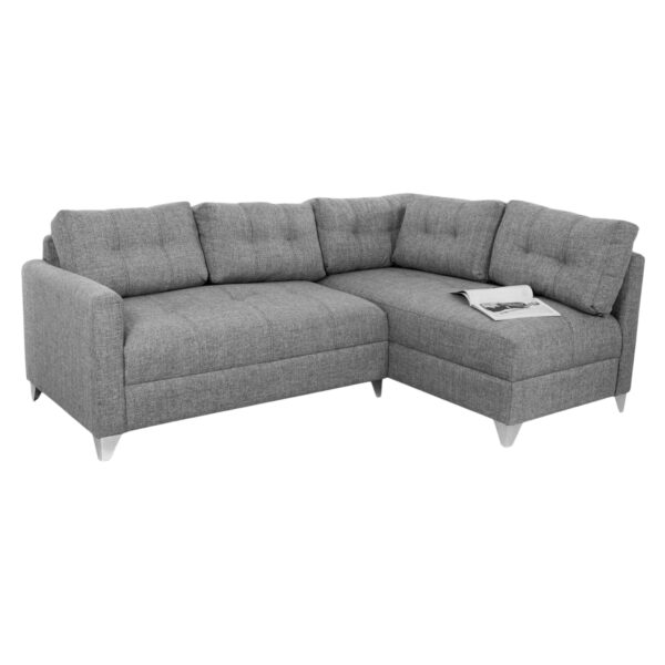 SOFA EN L EMERSON DERECHO TELA GRIS