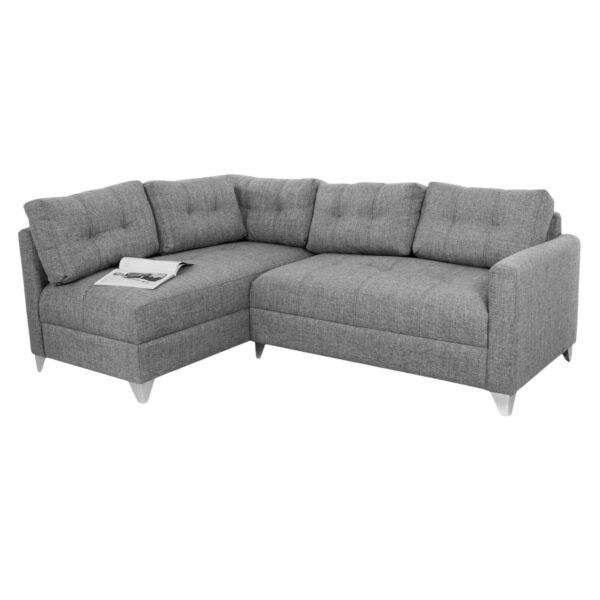 SOFA EN L EMERSON IZQUIERDO TELA GRIS