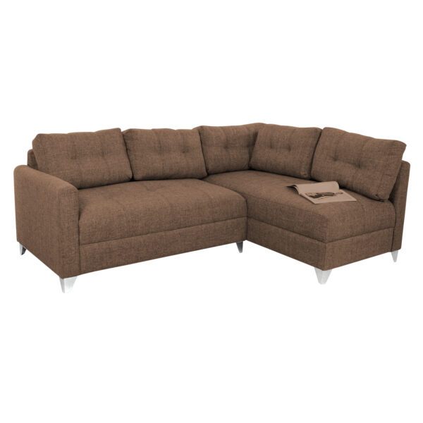 SOFA EN L EMERSON DERECHO TELA CAFE