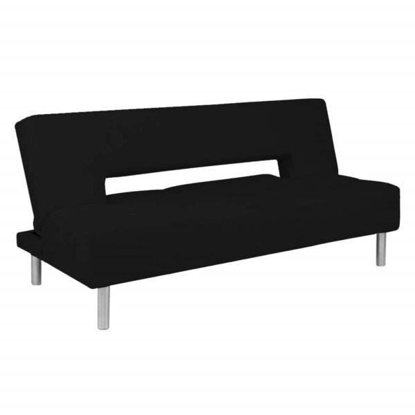SOFA CAMA MICHIGAN 3 PUESTOS TELA NEGRO