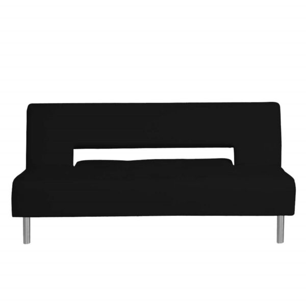 SOFA CAMA MICHIGAN 3 PUESTOS TELA NEGRO - Imagen 2