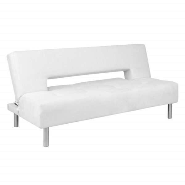 SOFA CAMA MICHIGAN 3 PUESTOS TELA BLANCO