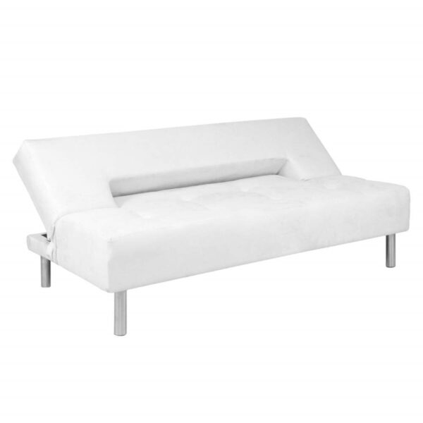 SOFA CAMA MICHIGAN 3 PUESTOS TELA BLANCO - Imagen 3
