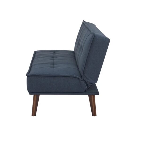 SOFA CAMA OTTO 3 PUESTOS TELA AZUL - Imagen 4