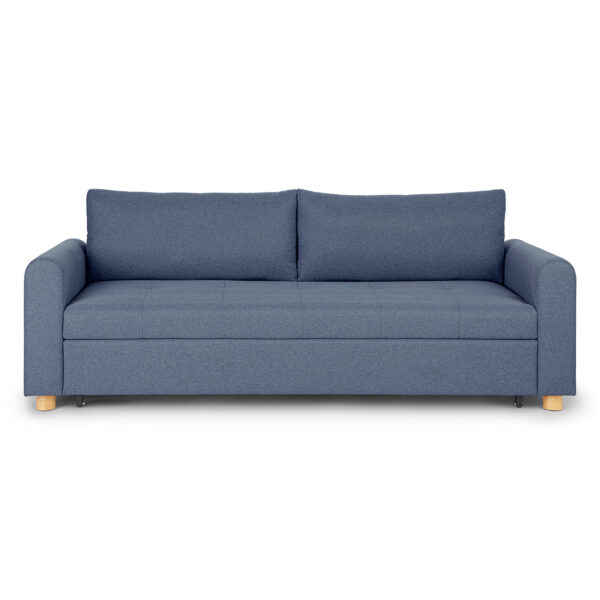 SOFA CAMA CAJON DOMINICA (160 CM) TELA AZUL - Imagen 3