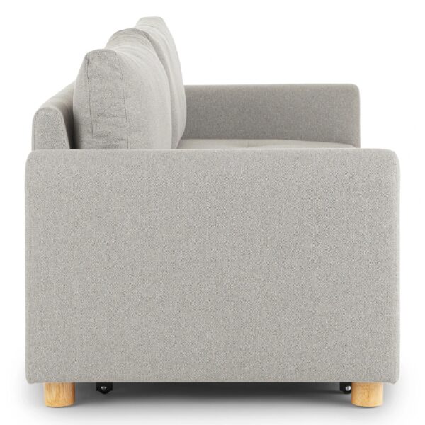 SOFA CAMA CAJON DOMINICA (160 CM) TELA GRIS CLARO - Imagen 5