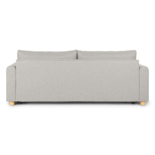 SOFA CAMA CAJON DOMINICA (160 CM) TELA GRIS CLARO - Imagen 4