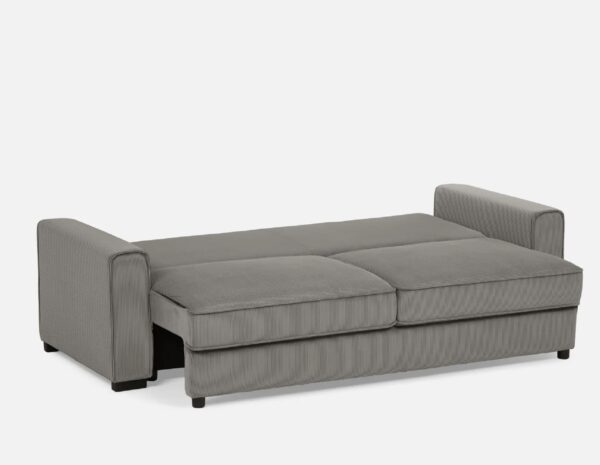 Sofa Cama Cajon Sam 3 Puestos Tela Gris