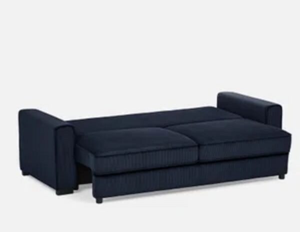 Sofa Cama Cajon Sam 3 Puestos Tela Azul